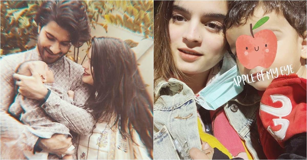 Alizey Feroze Khan shares adorable photo with husband, son