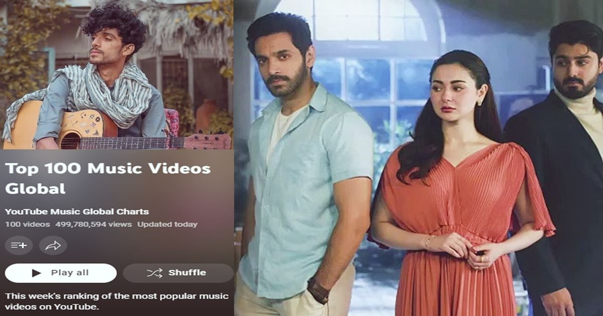 'Kahani Suno' by Kaifi Khalil on No. 36 in YouTube Top 100 Music Videos Global