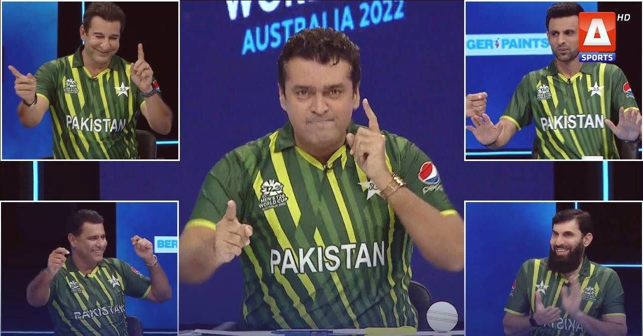 The Pavilion panelists celebrate Pakistan's win with absolute joy